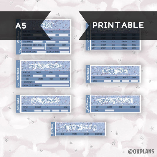 BK-001 // A5 // Printable // Budget Kit