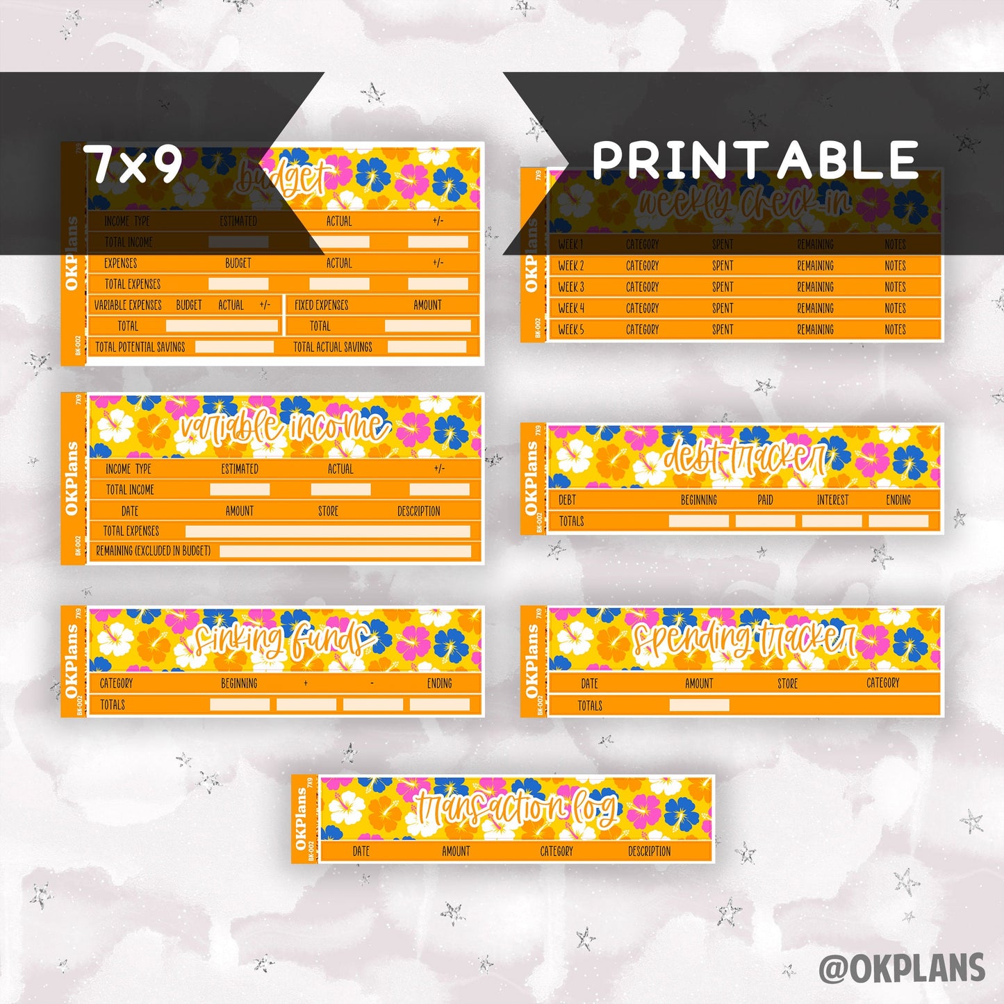 BK-002 // 7x9 // Printable // Budget Kit