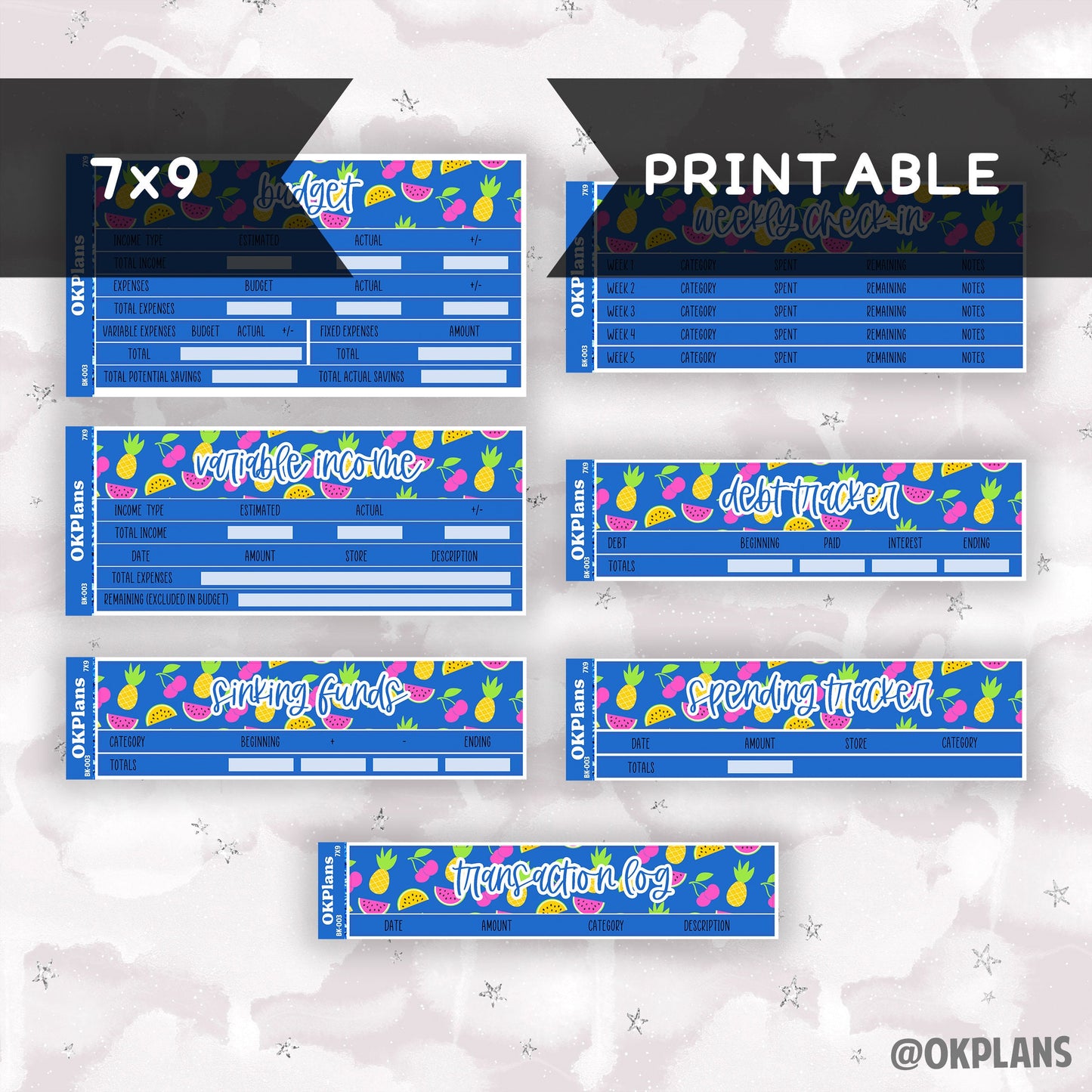 BK-003 // 7x9 // Printable // Budget Kit