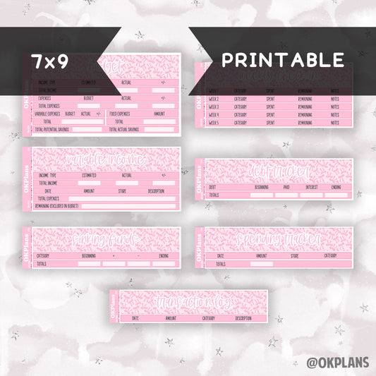 BK-005 // 7x9 // Printable // Budget Kit
