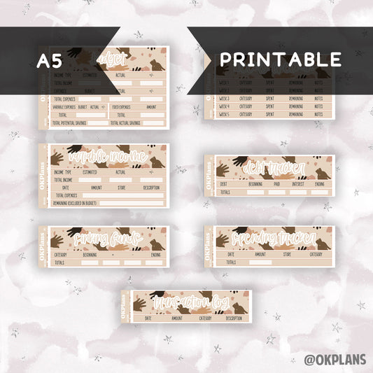 BK-006 // A5 // Printable // Budget Kit