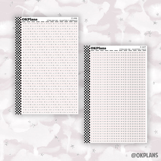 Sterling Ink Quarterly Strips // C-446 or C-447 // Functional