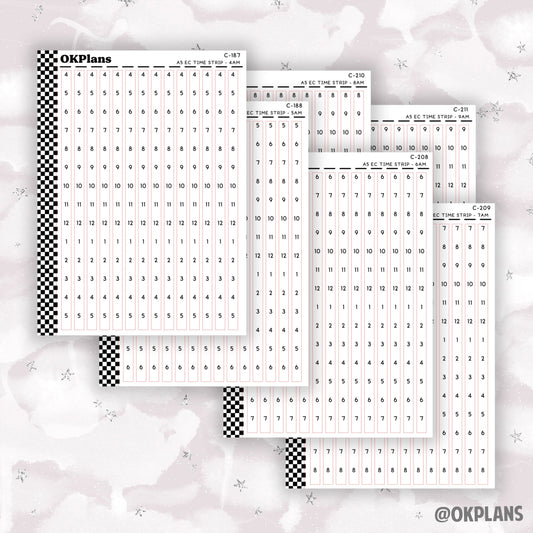 A5 EC Time Strips // C-187 or C-188 or C-208 or C-209 or C-210 or C-211 // Functional
