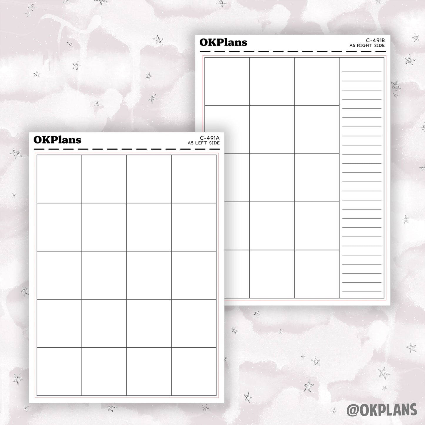 A5 Create Your Own Monthly // Printable // C-491 // Functional