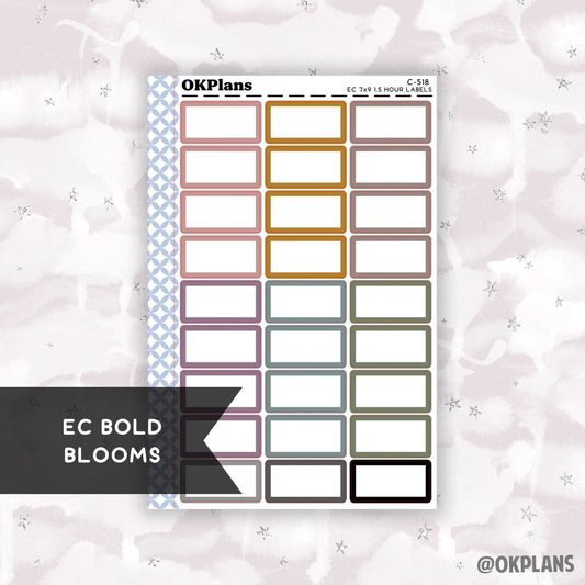 1.5 HR 7x9 EC Labels // EC Bold Blooms // C-518 // Multicolor Functional