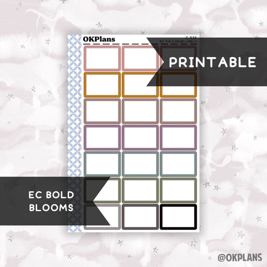 2 HR 7x9 EC Labels // EC Bold Blooms // Printable // C-532 // Multicolor Functional