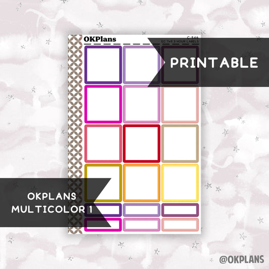 3 HR 7x9 EC Labels // Multicolor 1 // Printable // C-546 // Multicolor Functional