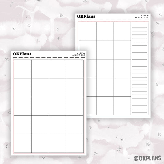 A5 Create Your Own Monthly // C-491 // Functional