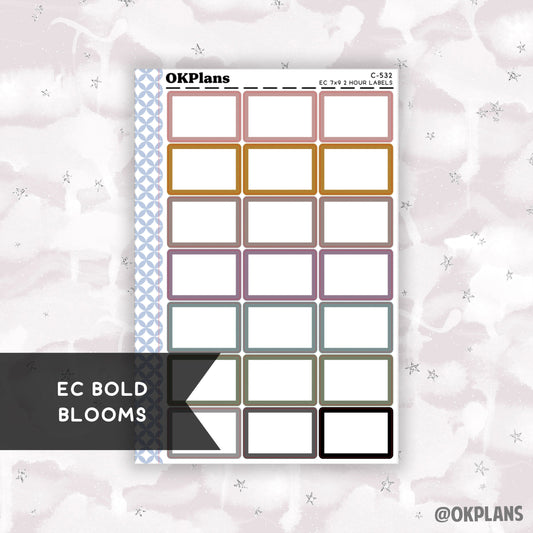 2 HR 7x9 EC Labels // EC Bold Blooms // C-532 // Multicolor Functional