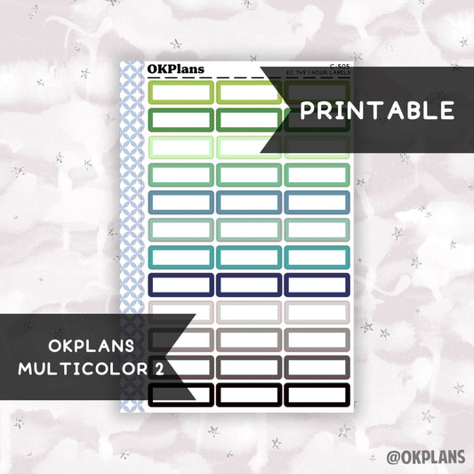 1 HR 7x9 EC Labels // Multicolor 2 // Printable // C-505 // Multicolor Functional