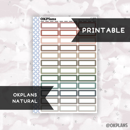 1 HR 7x9 EC Labels // Natural // Printable // C-509 // Multicolor Functional