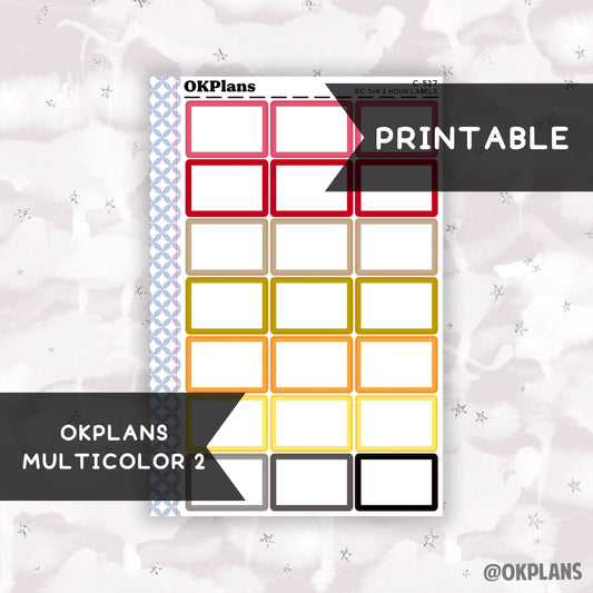 2 HR 7x9 EC Labels // Multicolor 2 // Printable // C-527 // Multicolor Functional