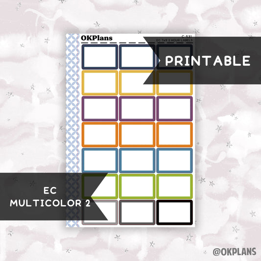 2 HR 7x9 EC Labels // EC Multicolor 2 // Printable // C-531 // Multicolor Functional