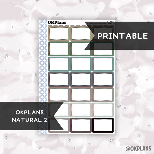 2 HR 7x9 EC Dash Labels // Natural 2 // Printable // C-545 // Multicolor Functional