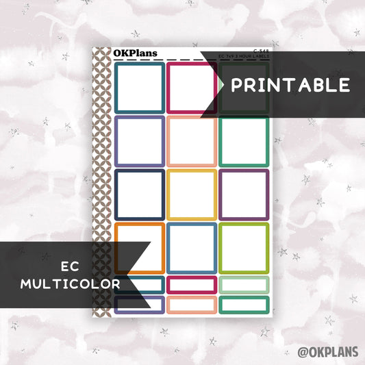 3 HR 7x9 EC Labels // EC Multicolor // Printable // C-548 // Multicolor Functional