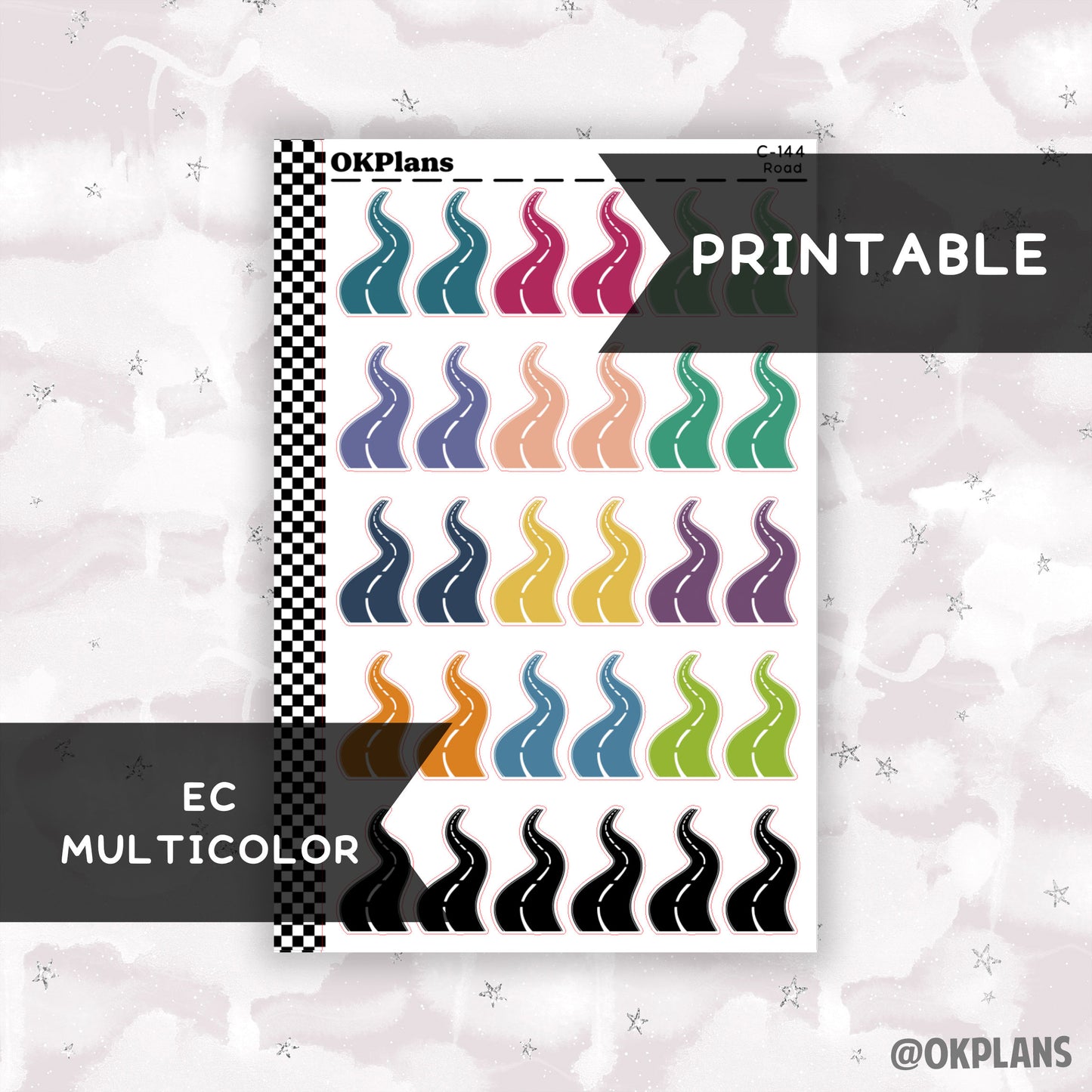 Road // EC Multicolor // Printable // C-144 // Multicolor Functional