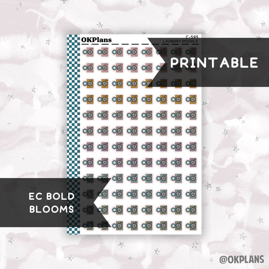Laundry // EC Bold Blooms // Printable // C-595 // Functional Doodle