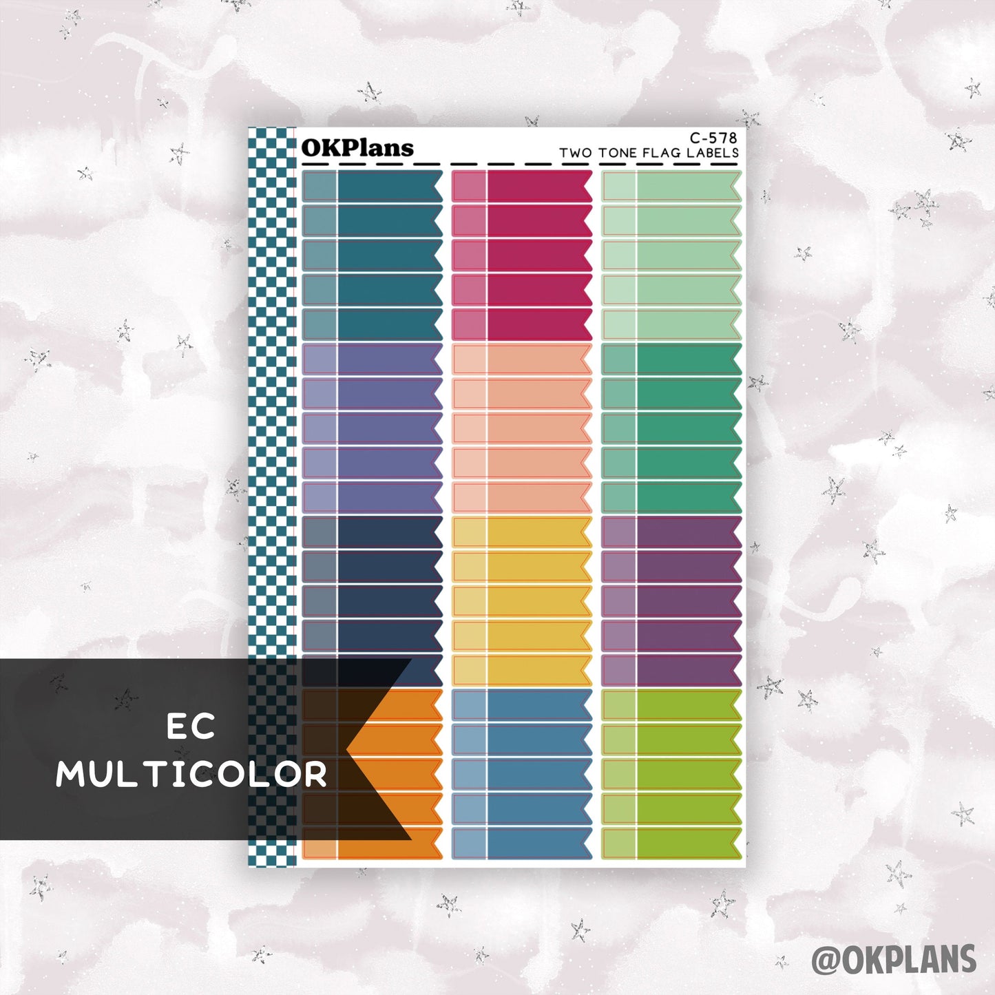 Two Tone Flag // EC Multicolor // C-578 // Multicolor Functional