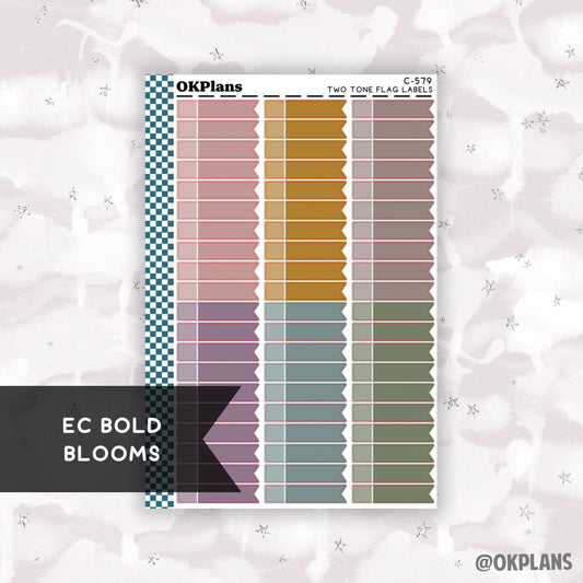 Two Tone Flag // EC Bold Blooms // C-579 // Multicolor Functional