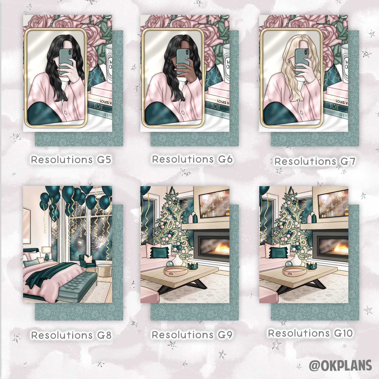 Laminated Bookmarks // Pick your Design