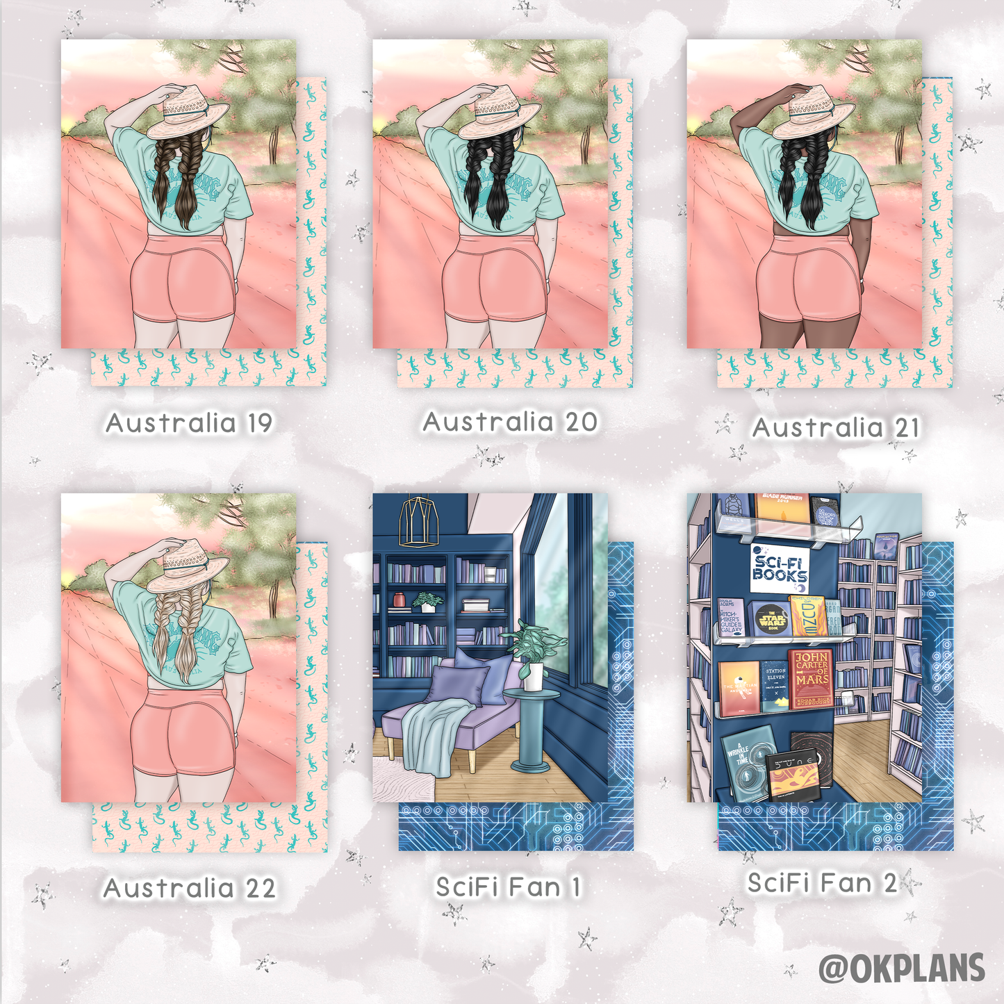 Laminated Bookmarks // Pick your Design