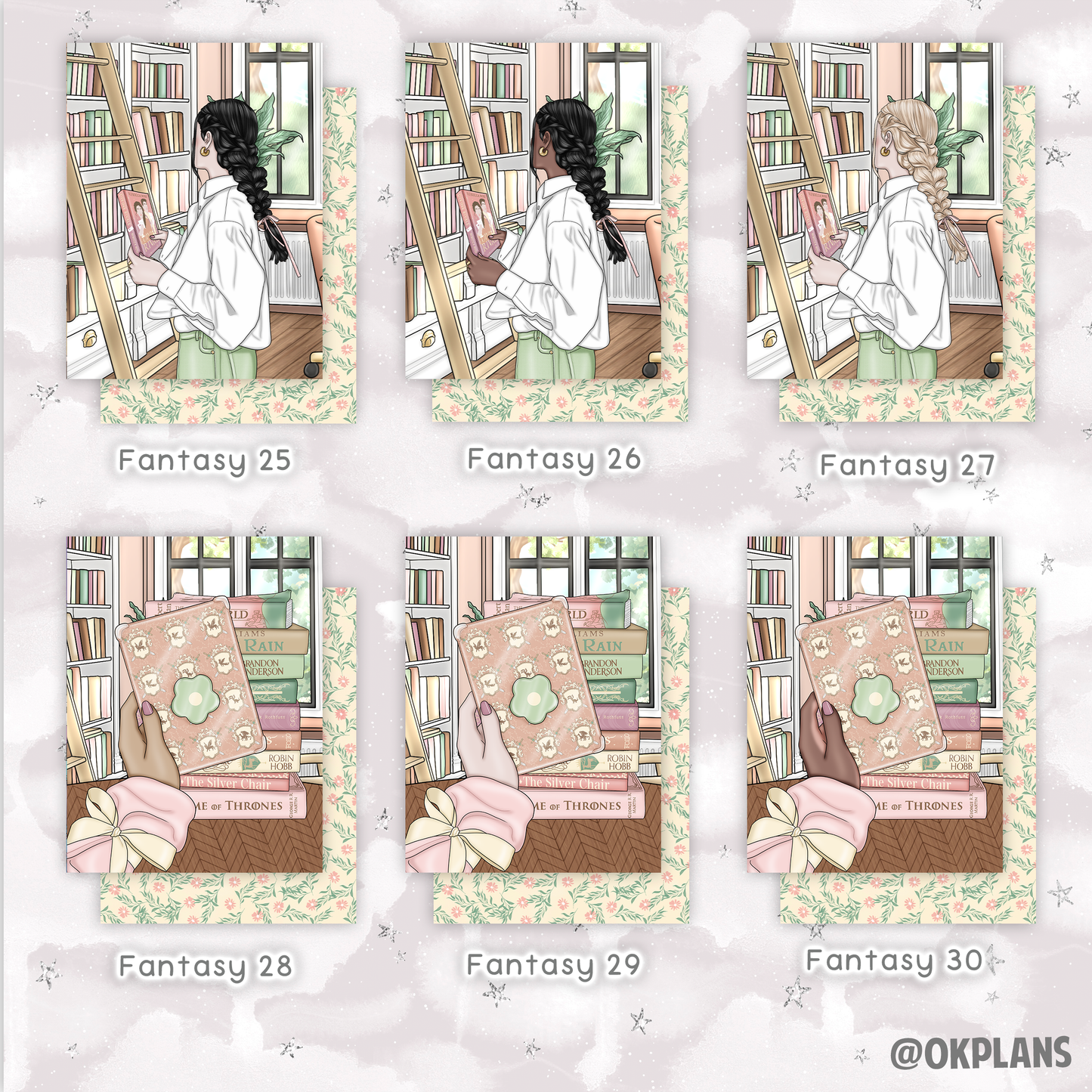 Laminated Bookmarks // Pick your Design