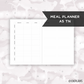 Quarterly Undated Meal Planner // A5 Traveler's Notebook