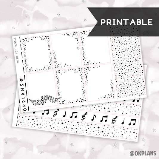 Music // Printable // Foil Bundle