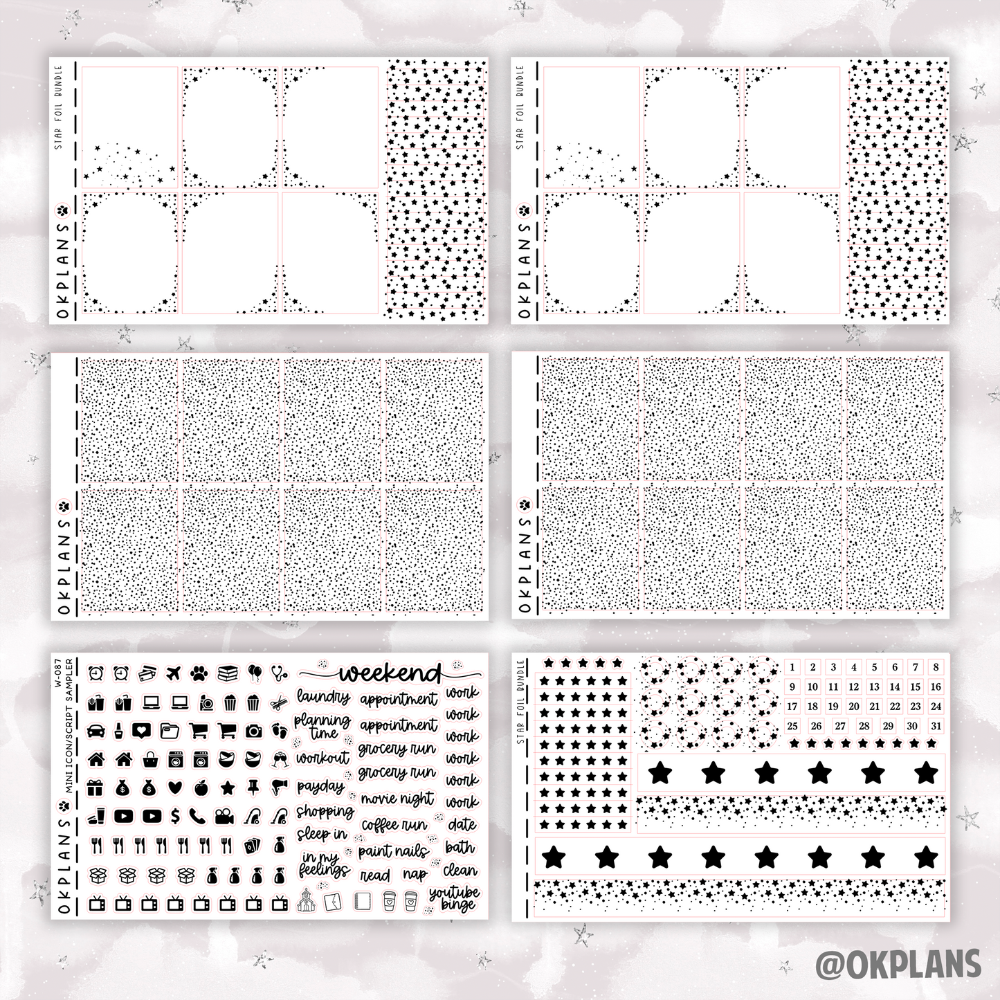 Star // Printable // Foil Bundle