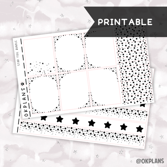 Star // Printable // Foil Bundle