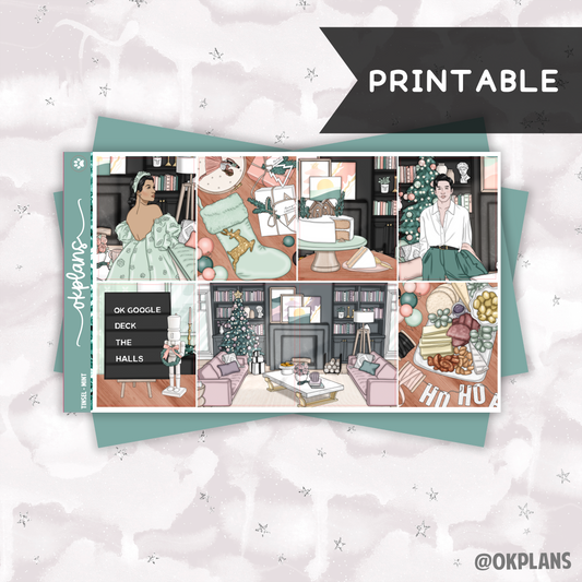 Tinsel (Mint) // Printable // Weekly Kit