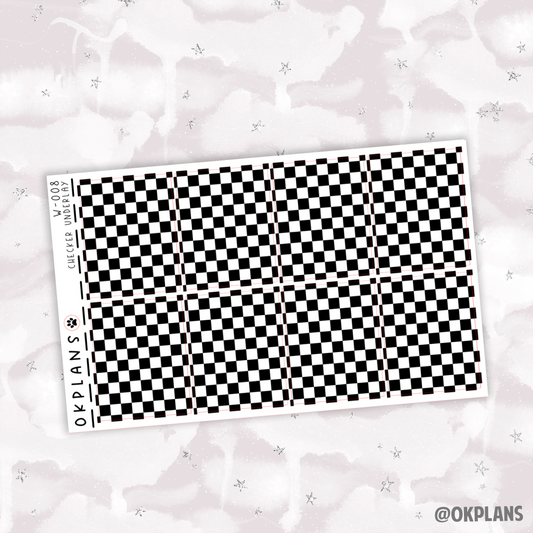 Checker Underlays // W-008 // Foiled