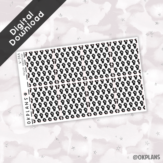 Power Underlays // Printable // W-044 // Foiled