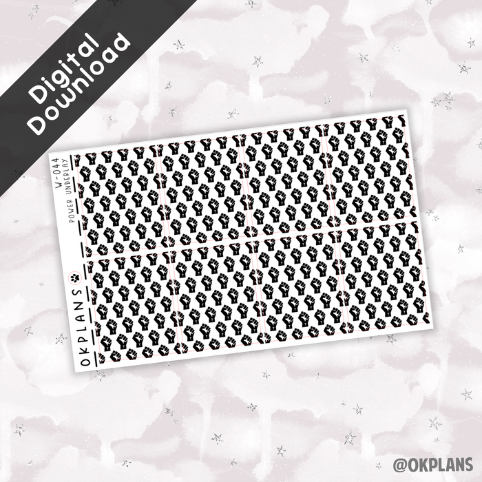 Power Underlays // Printable // W-044 // Foiled