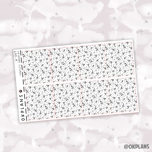 Confetti Underlays // W-049 // Foiled