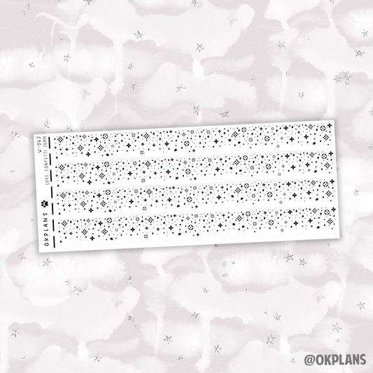 Luxe Confetti // W-063 // 15mm Washi Overlay