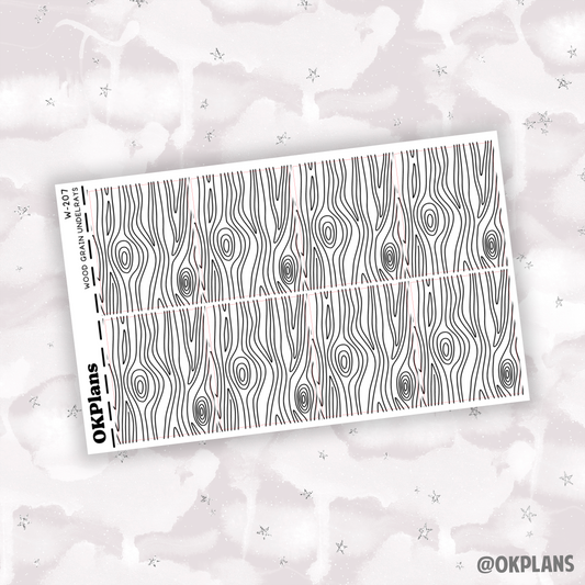 Wood Grain Underlays // W-207 // Foiled