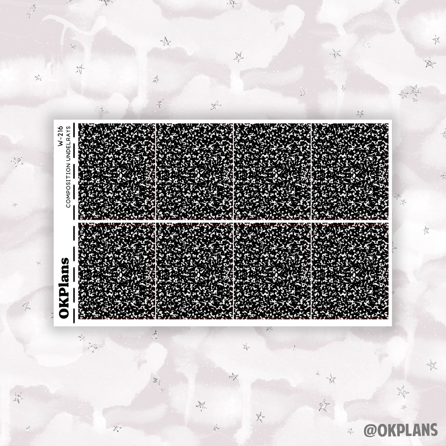 Composition Underlays // Printable // W-216 // Foiled