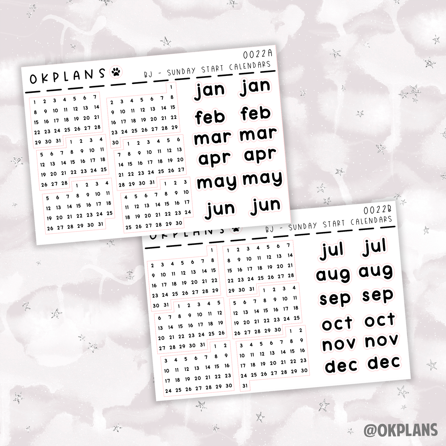 Sunday Start Calendar 2023 // 0022 // Bullet Journal