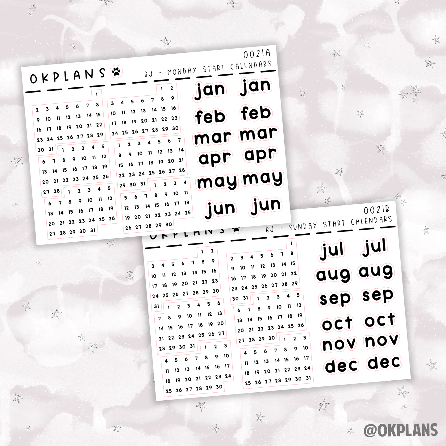 Monday Start Calendar 2023 // 0021 // Bullet Journal