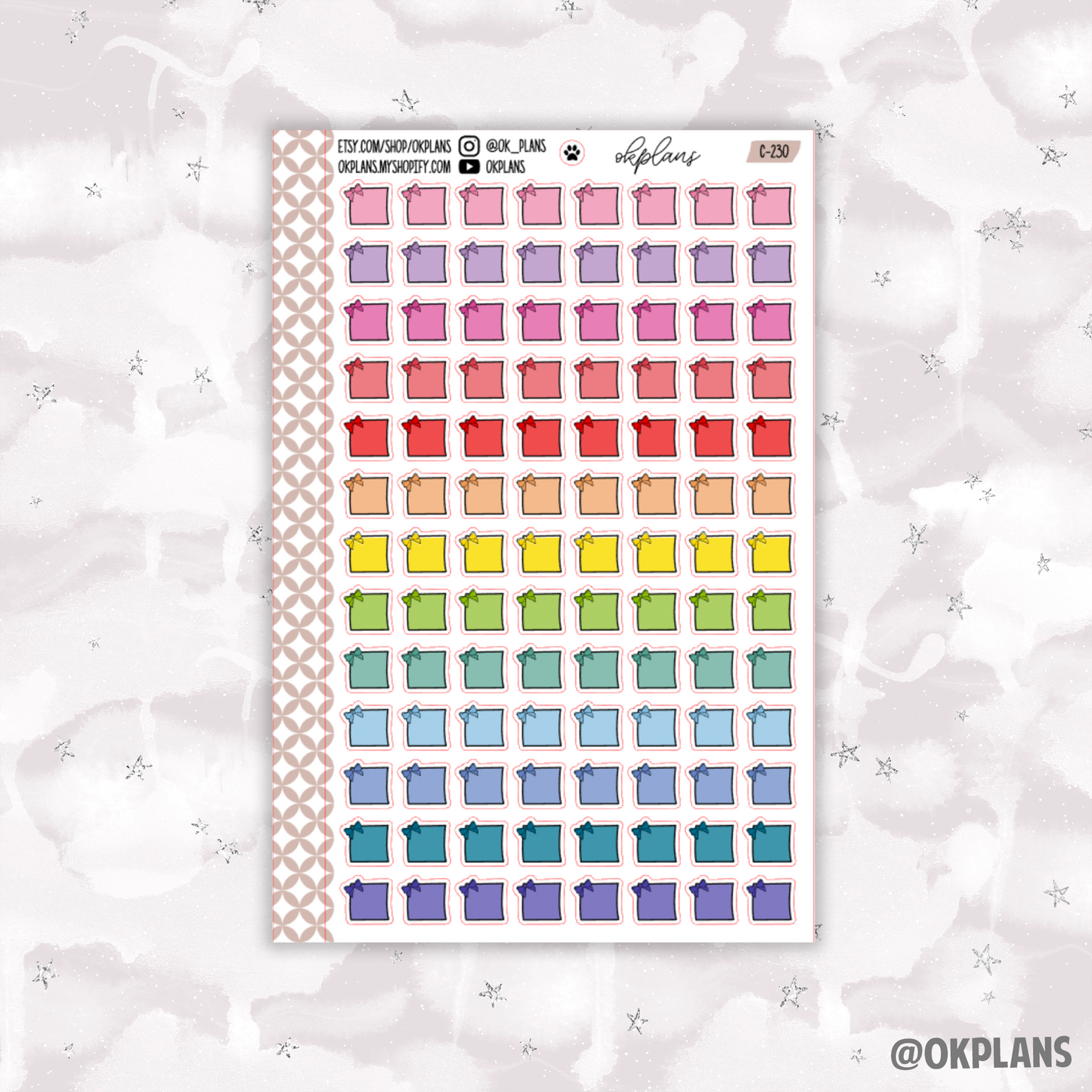 Mini Sticky Note // Multicolor Functional