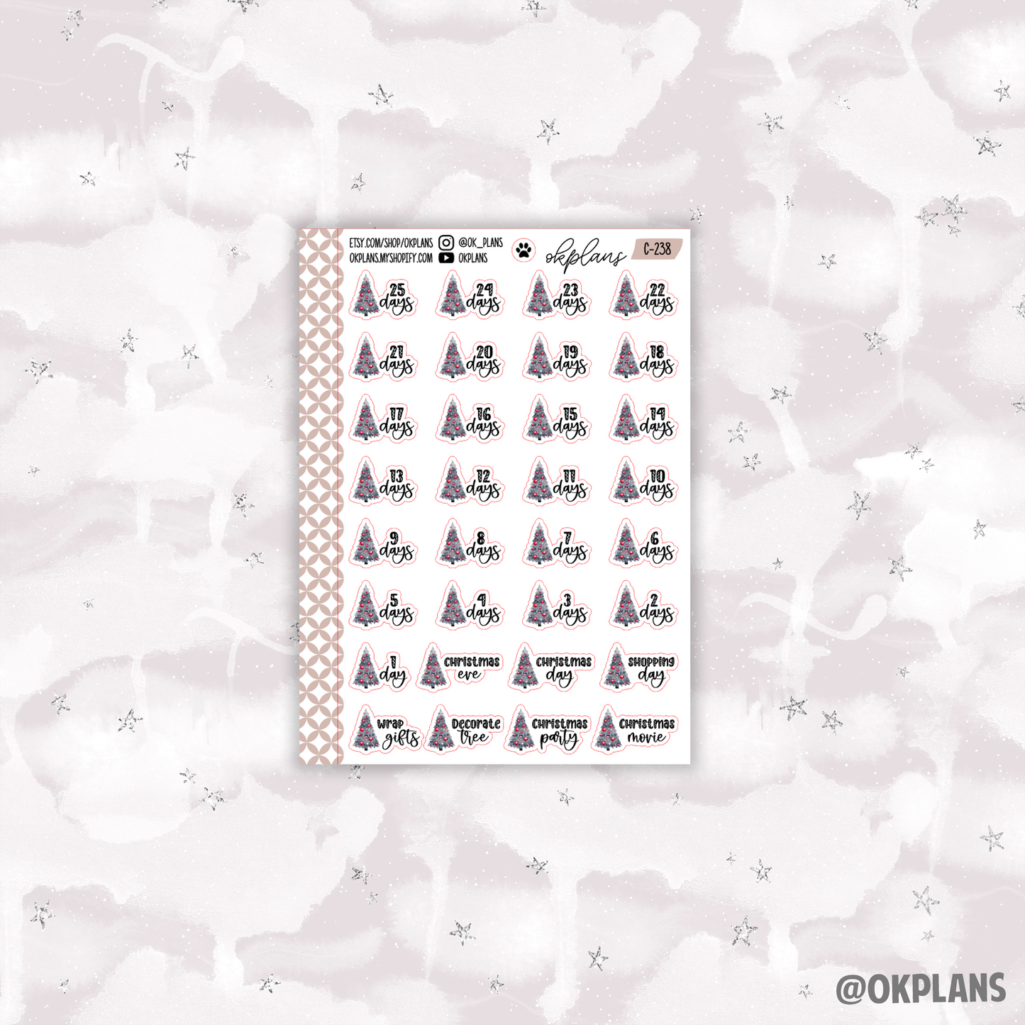 Christmas Countdown // Functional Doodle
