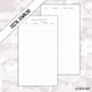 Expense Tracker // Digital Download // A6/Personal Sized