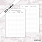 Expense Tracker // Digital Download // A7/Pocket Sized