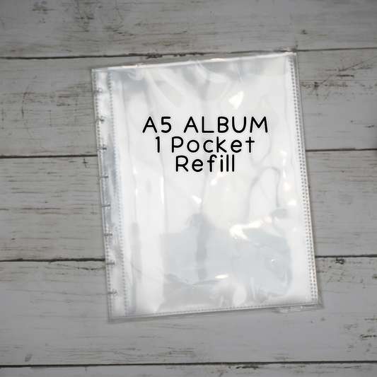 A5 // 1-Pocket Refill Pack for Disc Album Sticker Storage