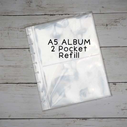 A5 // 2-Pocket Refill Pack for Disc Album Sticker Storage