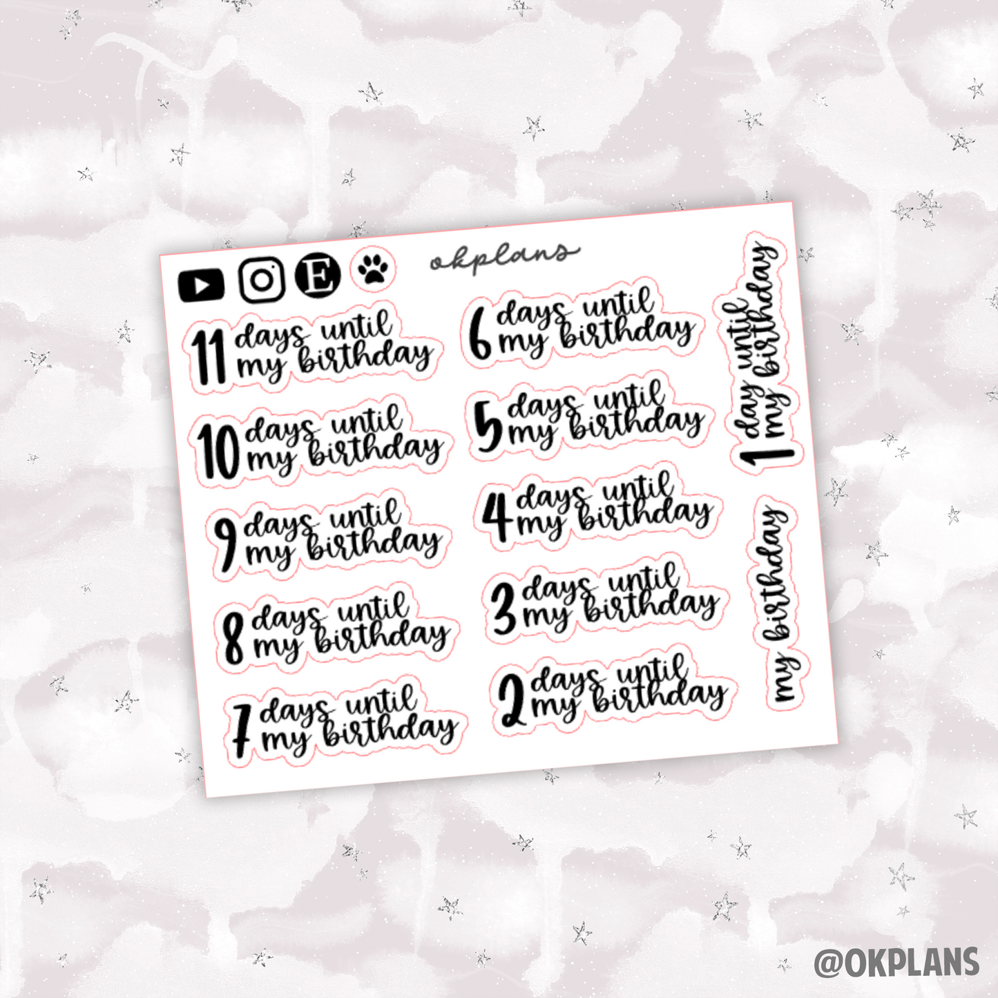 My Birthday // Countdown