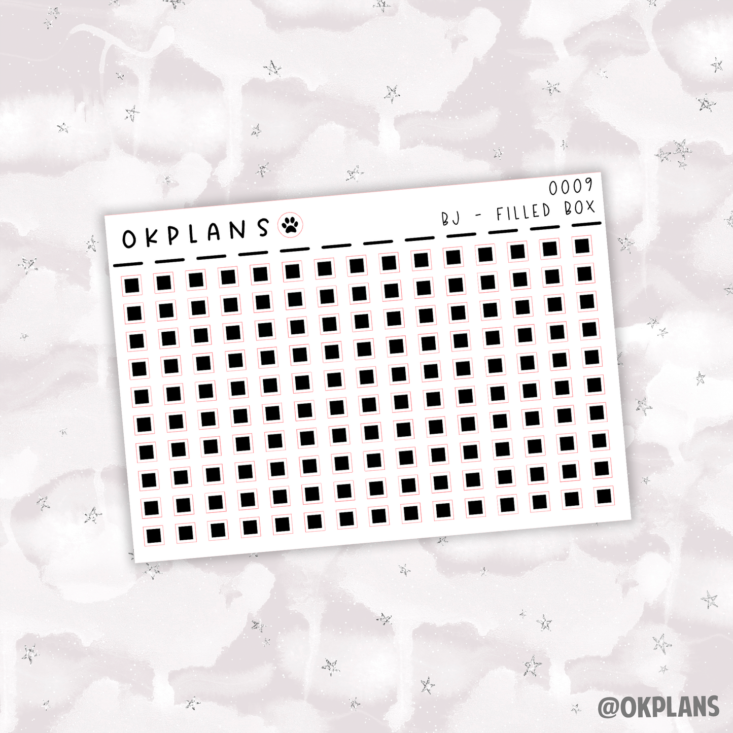 Filled Box Icon // 0009 // Bullet Journal