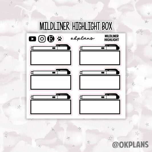 Mildliner Highlight Boxes // Foiled Labels