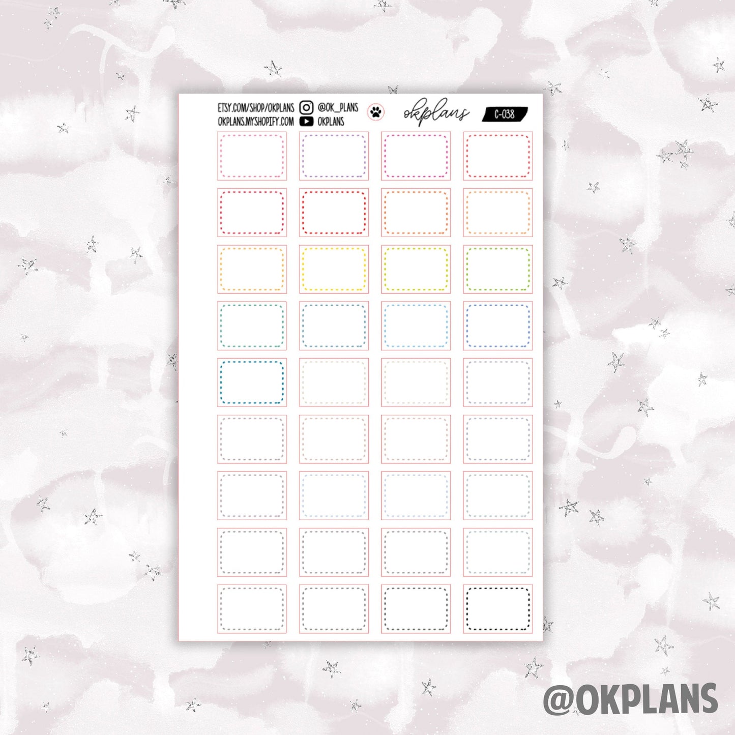 1.5 Hour Half Dashed Label // EC A5 Daily Duo